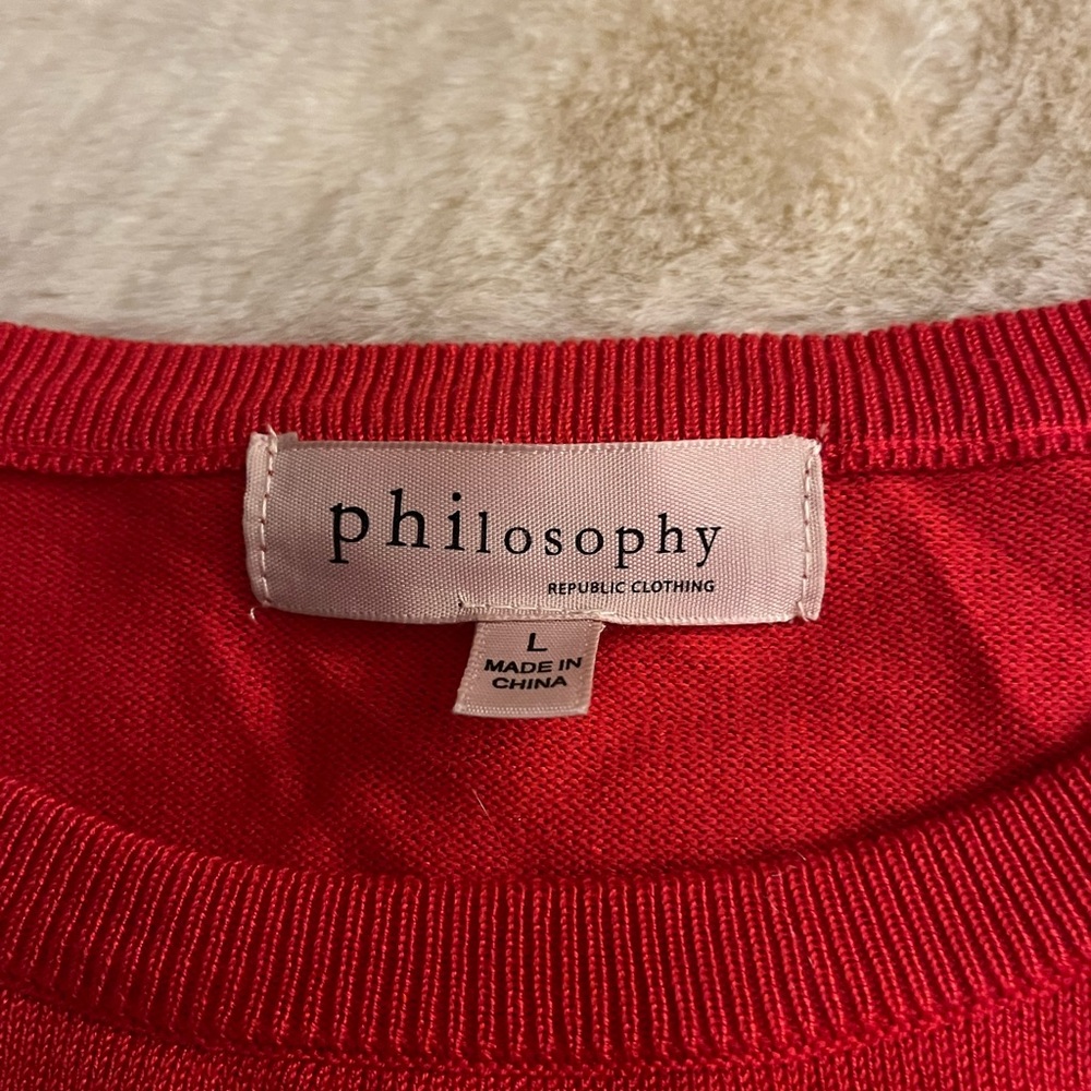 Philosophy Vibrant Red Knitwear